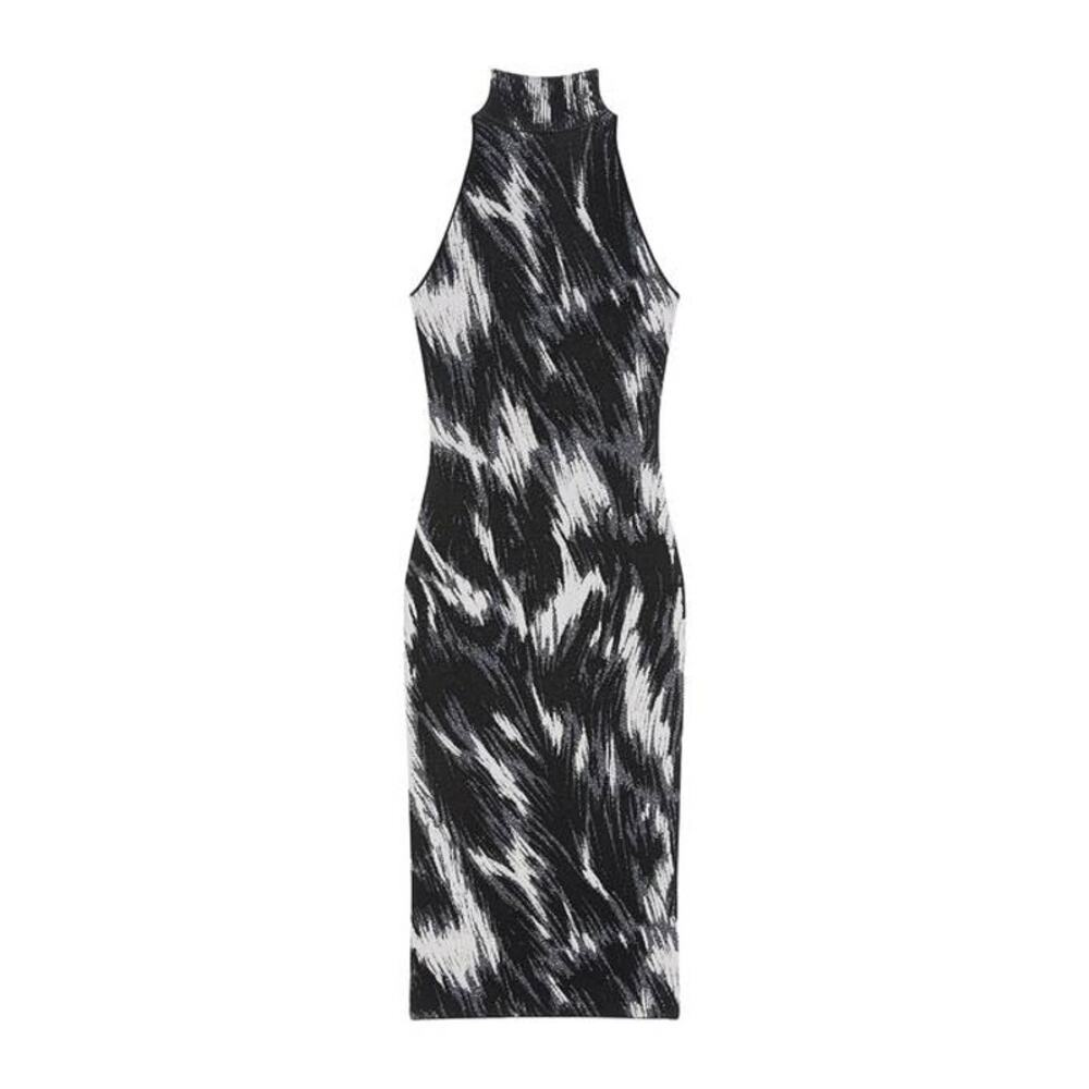 Givenchy Sleeveless High Neck Dress in Grey Mix XS - Picture 3 of 3